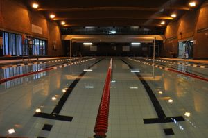 An indoor swimming pool